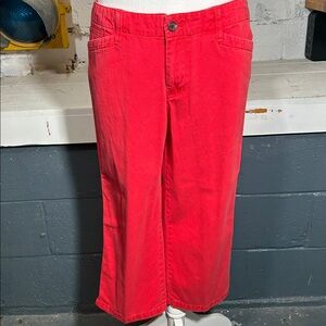 Lauren Ralph Lauren Jeans Co. Red Cotton Capris
